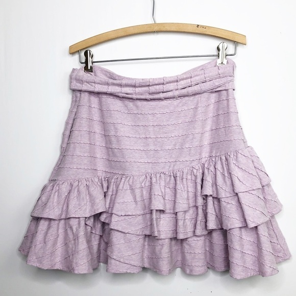 TULA Rosa lavender ruffle hem scallop detail mini skirt - Picture 6 of 14